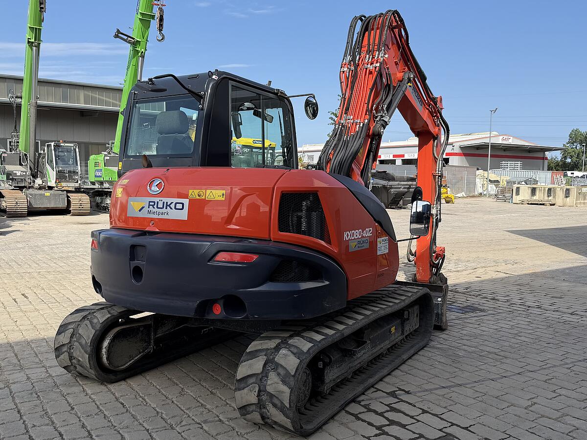 Kompaktbagger Kubota KX080 - 4alpha2 mit OQ60-5