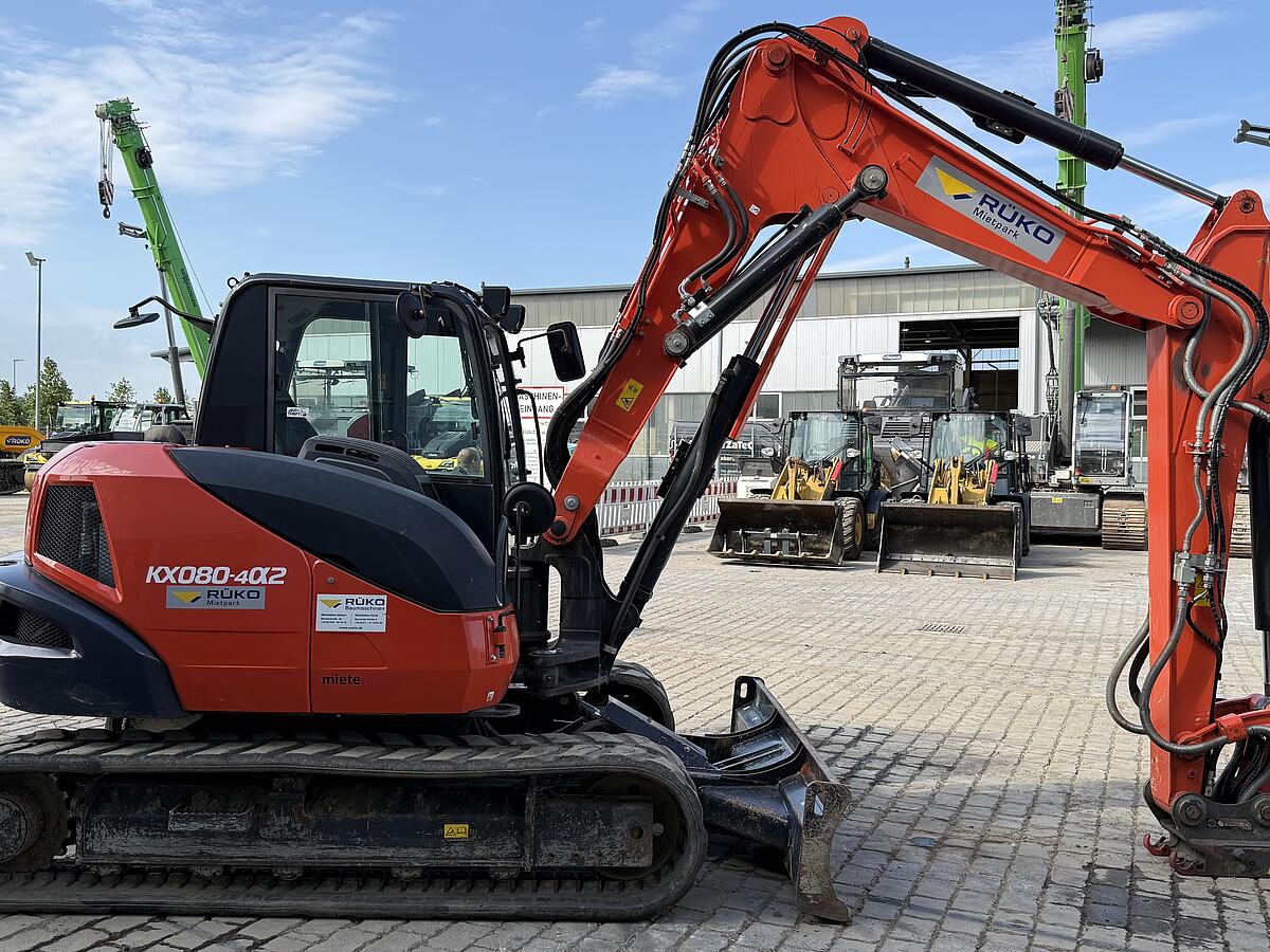 Kompaktbagger Kubota KX080 - 4alpha2 mit OQ60-5